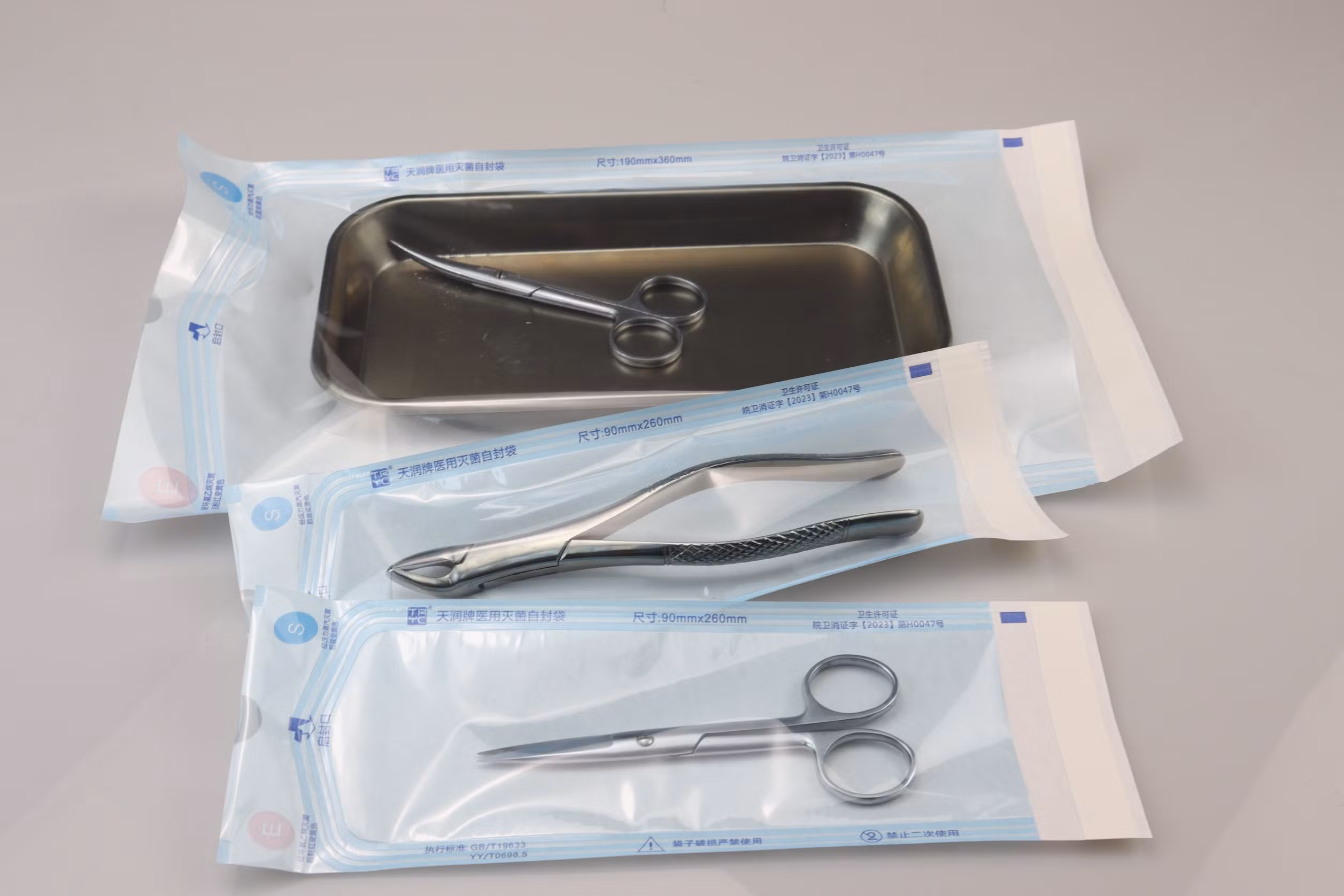Sterilisation Pouches for Dental Instruments supplied by Levingston Medical Supplies